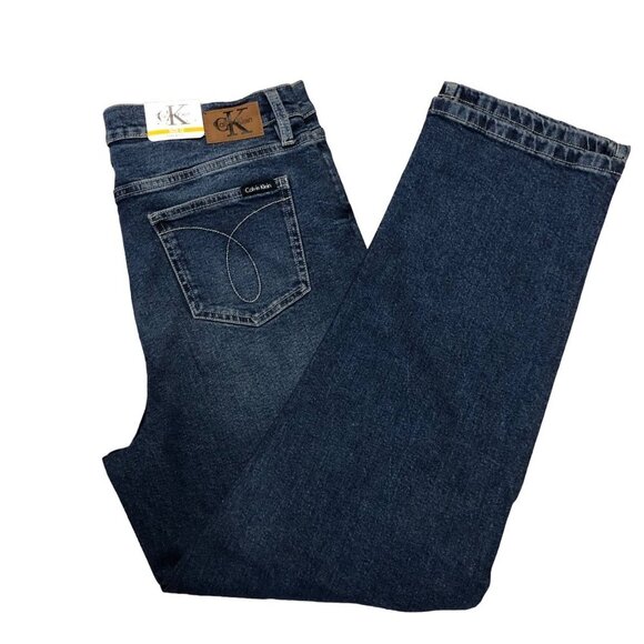 CALVIN KLEIN HIGH RISE VINTAGE STRAIGHT JEANS NEW WITH TAG - Picture 8 of 12